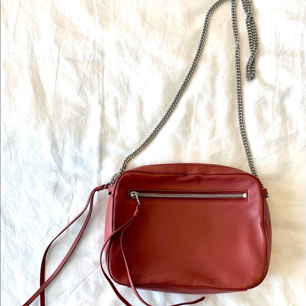 All Saints leather crossbody bag